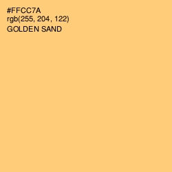 #FFCC7A - Golden Sand Color Image